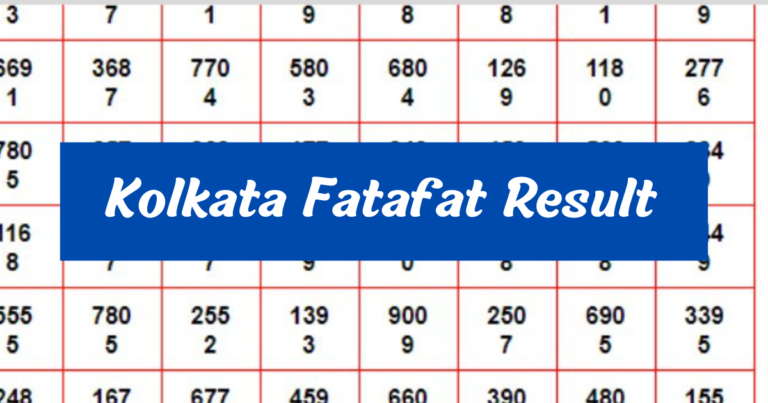 Kolkata Fatafat Result